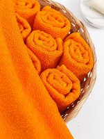 Салфетка махровая, 380 гр/м2, цвет: 207-АПЕЛЬСИНОВЫЙ