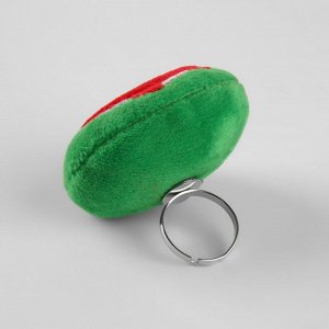 Игольница-кольцо «Арбузик», 5 ? 4,5 ? 4 см, цвет красный/зелёный