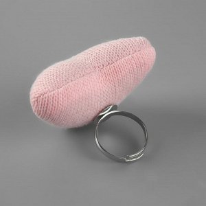 Арт Узор Игольница-кольцо «Сердечко», 5 x 3,5 x 4 см, цвет розовый