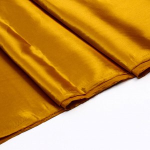 Ткань для рукоделия, лоскут сатина, золотой, 100x150 см, 100% п/э