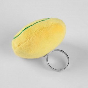 Игольница-кольцо «Лимон», 5 x 4,5 x 4 см, цвет жёлтый