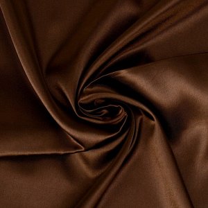 Ткань для рукоделия, лоскут сатина, коричневый, 100x150 см, 100% п/э