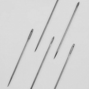 Иглы швейные «Ассорти №2», d = 0,7 - 1 мм, 3,5 - 4,5 см, 10 шт, С-27