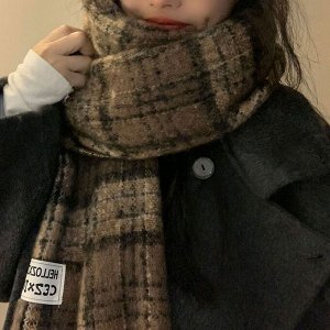 Шарф зимний теплый