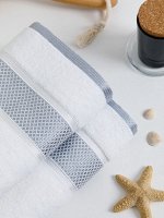 Полотенце махровое, жак., &quot;Каталония&quot;  50х85, цвет: 024-БЕЛЫЙ