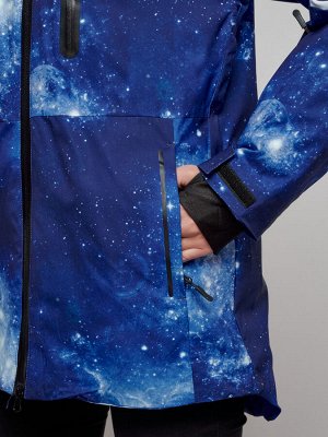 MTFORCE Горнолыжная куртка женская зимняя синего цвета 2321S