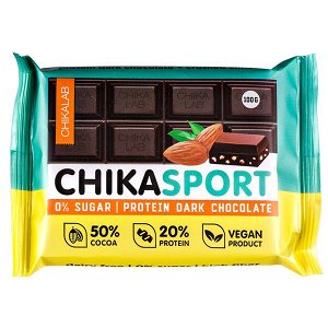 Шоколад CHIKASPORT Dark Almonds 100 г 1/4