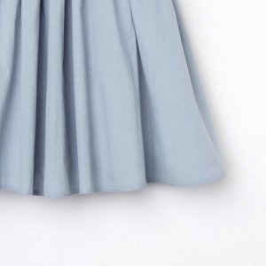 Платье для девочки с воротником KAFTAN 30 (98-104 см), серо-голубое
