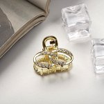 Краб для волос &quot;Соната&quot; бесконечность, 2,5х2 см, золото