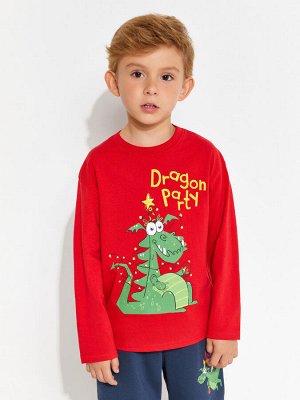 Джемпер детский для мальчиков Dragon красный