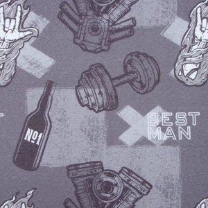 СИМА-ЛЕНД Плед Этель Best man, 75х100 см, 100% полиэстер, флис