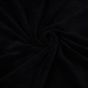 Плед с рукавами «Этель», чёрный, 150x200 см, корал-флис 220 г/м²