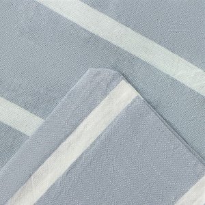 Постельное бельё Этель 1.5 сп Blue stripe, 155х210см,160х240см,50х70-2шт, жатый хлопок,140 г/м2