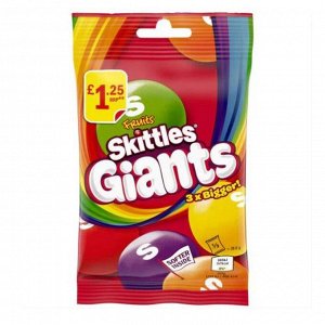 Гигантские драже Skittles драже Giants Скитлс Фруктовый 116 гр