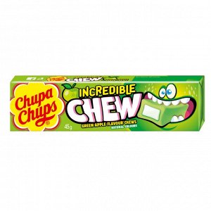 Жевательная конфета со вкусом яблока Chupa Chups Чупа-чупс Chews Яблоко 45 гр