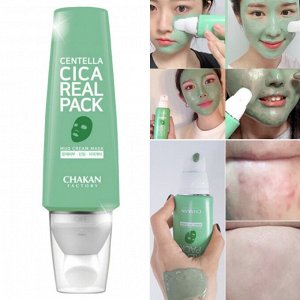 Маска-крем для лица грязевая с экстрактом центеллы Chakan Real Pack Centella Cica, 100 мл
