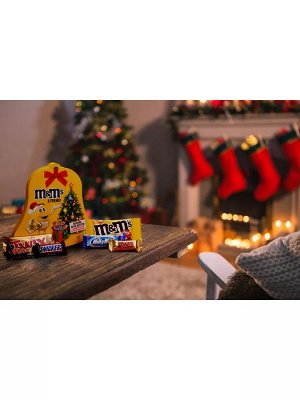 M&M's and Friends (168 гр) Колокольчик Новогодний подарочный набор