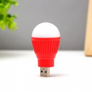 Ночник "Лампочка" LED USB МИКС 3,5х3,5х6,5 см RISALUX