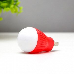 Ночник "Лампочка" LED USB МИКС 3,5х3,5х6,5 см RISALUX