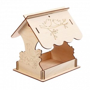 Кормушка для птиц «Птичка на ветке», 19 х 21 х 21 см