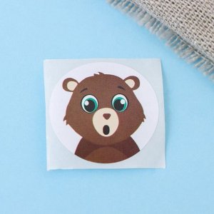 Наклейки в рулоне "Друзья",500 шт,2,5 х 2,5 см