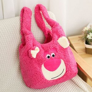 Плюшевая сумка с мультяшным принтом "Lotso", розовый