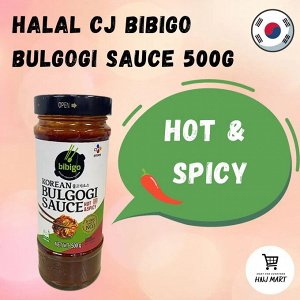 Соус для БУЛЬГОГИ острый и пряный 480 г (KOREAN BBQ Marinade & Sauce HOT & SPICY bibigo) Ю.Корея CJ CheilJedang