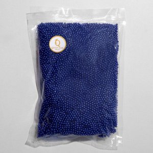 Бусины №4 «Жемчуг», 500 г (+/-20 г), цвет синий