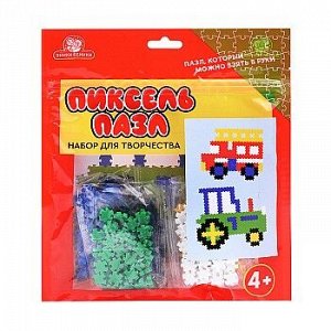 Игра Пиксель пазл тип 11 "Трактор и Пожарная машина " арт.1511