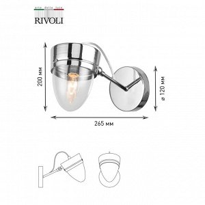 Светильник настенный (бра) Rivоli 3032-401 Falco A1 CR, 1xE14, 40Вт