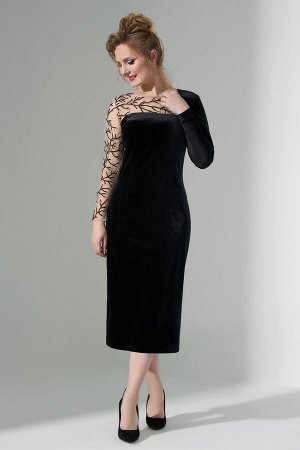Платье Euro Moda 485 черный