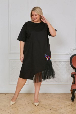 Платье Luxury Moda 1191 черное