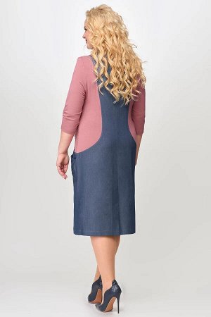 Платье Novella Sharm 3939-1 синий\розовый