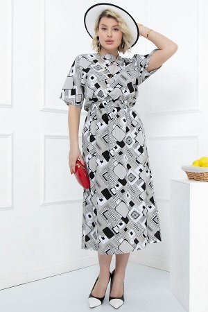 Платье Bellovera 33П5261 чёрный, белый