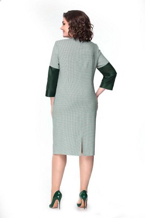 Платье Mishel Style 1022 зеленая клетка