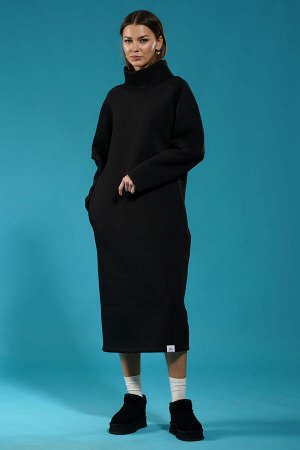 Платье Платье Kivviwear 415701 черный 
Состав: ПЭ-26%; Хлопок-70%; Эластан-4%;
Сезон: Осень-Зима
Рост: 170

Теплое модное платье в стиле Kivvi wear. Платье с разрезами в рукавах на уровне линии локтя