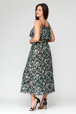 Платье Mishel Style 1131 зелено-бежевый