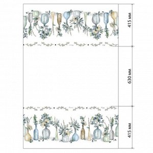 Скатерть "Этель" Flower mood 146х110см, 100% хл, репс 210 г/м2