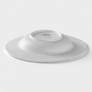 Тарелка фарфоровая для пасты Magistro Line, 250 мл, d=21,2 см, цвет белый