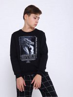 Свитшот &quot;Дракон&quot; черный