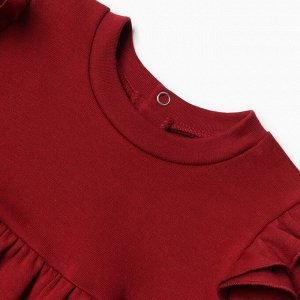 Платье и повязка Крошка Я Cherry Red, рост 74-80, вишневый