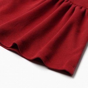 Платье и повязка Крошка Я Cherry Red, рост 80-86, вишневый