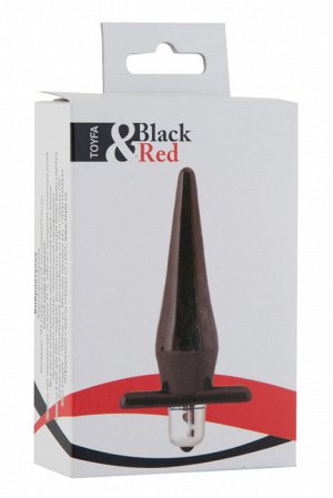 Анальная втулка Black & Red by TOYFA, TPE, черная, 12,7 см, ? 3 см