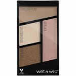 Wet n Wild Палетка Теней Для Век Color Icon Eyeshadow Quad (4 Оттенка) Ж Товар E340b walking on eggshells