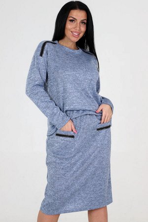 Костюм Варианты расцветки: голубой, зеленый
Ткань: ангора, Состав: 100% полиэстер
Женский классический костюм с юбкой: стильное сочетание комфорта и элегантности. Туника со спущенным рукавом - модное 