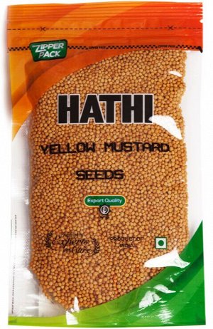 Mustard Yellow Seeds / Горчица желтая семена / 100 г / пакет / HATHI MASALA™