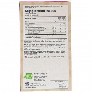 Hero Nutritional Products, Органические вкусные мишки, омега-3, 90 вкусных мишек