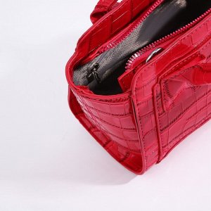 Сумка женская на молнии, цвет розовый