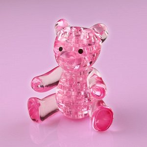 3D головоломка Мишка розовый*