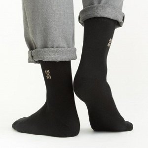 Набор подарочный мужских хлопковых носков 12 штук в наборе цвет Черный (1) НАШЕ